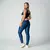 Legging Pulse + Top Meire Bicolor Compressão Night Blue e Pistache na internet