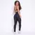 Legging Slim + Top Aline Bicolor Compressão Preto e Champagne - comprar online