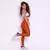 Legging Core + Top Juliana Bicolor Compressão Terracota e Off-White - comprar online