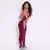 Legging Fang + Top Alana Bicolor Compressão Vinho e Rose Gold - comprar online