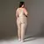 Legging Clássica + Top Nayara Bicolor Compressão Areia e Off-White - comprar online