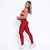 Legging Core + Top Juliana Bicolor Compressão Marsala e Barbie - comprar online