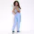 Legging Clássica + Top Andressa Compressão Azul Claro - comprar online