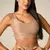 Short Bolso + Top Lua Compressão Champagne - Moda Fitness Feminina no Atacado Direto da Fábrica