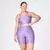 Short Meia-Coxa + Top Laís Compressão Violeta Candy