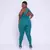 Legging Clássica + Top Liss Suplex Poliamida Turquesa - comprar online