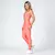 Legging Bolso + Top Aline Compressão Flamingo - Liss Fitness