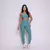 Legging Clássica + Top Luiza Jacquard Ondinha Verde Mar