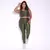 Legging Clássica + Top Bia Compressão Verde Militar