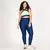Legging Clássica + Top Juliana Bicolor Compressão Night Blue e Pistache