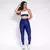 Legging Clássica + Top Kim Bicolor Compressão Night Blue e Off-White