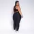 Legging Clássica + Top Tati Jacquard Ondinha Preto - comprar online