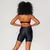 Short Duo + Top Tainá Bicolor Compressão Preto e Laranja - comprar online