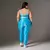 Legging Clássica + Top Nayara Bicolor Compressão Azul Céu e Azul Claro - comprar online