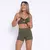 Short Cross + Top Luara Suplex Poliamida Verde Militar