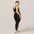 Legging Pulse + Top Meire Bicolor Compressão Preto e Champagne na internet