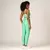 Legging Clássica + Top Julia Bicolor Compressão Pistache e Off-White - comprar online
