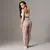 Legging Duo + Top Juliana Bicolor Jacquard Canelado Champagne e Off-White - comprar online
