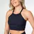 Legging Clássica + Top Americano Suplex Poliamida Preto - Moda Fitness Feminina no Atacado Direto da Fábrica