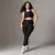 Legging Clássica + Top Clara Compressão Preto - comprar online
