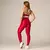 Legging Clássica + Top Sara Bicolor Compressão Rubi e Champagne - loja online