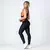 Legging Bolso + Top Alana Bicolor Compressão Preto e Terracota - Moda Fitness Direto da Fábrica para Revenda, no Atacado
