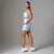 Short Bolso + Top Carol Compressão Azul Claro - Moda Fitness Direto da Fábrica para Revenda, no Atacado