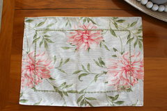 Flores Rosê II Dupla face - Jogo americano impermeável - Moriá Home & Decor