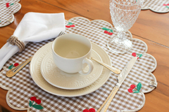 Doçura - Jogo americano Bordado - impermeável - LUXO - Moriá Home & Decor