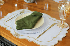 Aconchego - Jogo americano impermeável Bordado - Moriá Home & Decor