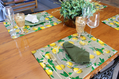 Limão Siciliano - Lugar americano Bordado - Moriá Home & Decor