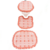 Jogo Banheiro Pedrosa Textil Tear Franja Barbante 3pcs