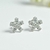 Brinco Flor com Zircônia Oval - comprar online