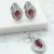 Conjunto com zircônias cravejadas oval - comprar online