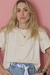 Camiseta Feminina Oversized Off-White - comprar online