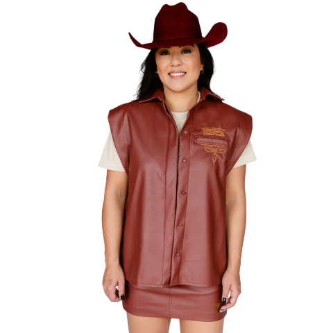 Colete de Couro Bullrider