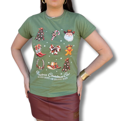 Tshirt Country Christmas - Verde