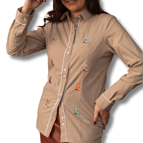 Camisa Botinhas - Fendi