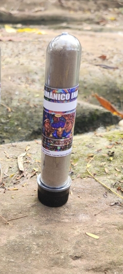 Frasco de rapé indígena Cactus com 30 gramas, apresentado em um fundo natural.