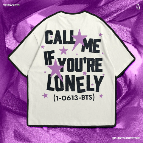 [PRÉ-VENDA] CAMISA CALL ME IF YOU'RE... BTS