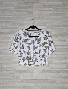 Camisa cropped estampada // PP