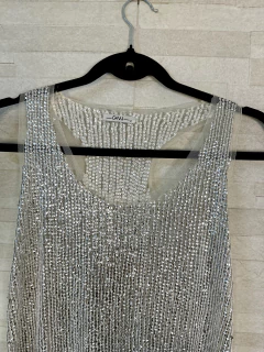 Blusa de tule com paetê da Canal // - loja online
