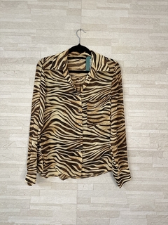 Camisa de tule animal print // M