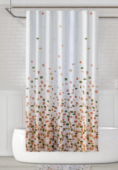 Cortina de Baño Cuadraditos