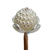 Vareta Concha Bola Framboesa Pérola M com Strass 26x4mm (1un)