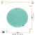 Bandeja Redonda de Vidro Luna Tiffany 15cm (1un) na internet
