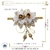Laço 2 Rosas Bárbara Branco Duo com Ouro (1un) - comprar online
