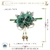 Laço 2 Rosas Bárbara Verde com Ouro (1un) - comprar online