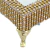Bandeja Retangular Espelhada Esdras Brilhantes Ouro 21,5x13,5 (1un) - comprar online