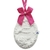 Pingente de Gesso Gaiola com Laço Pink (1un)